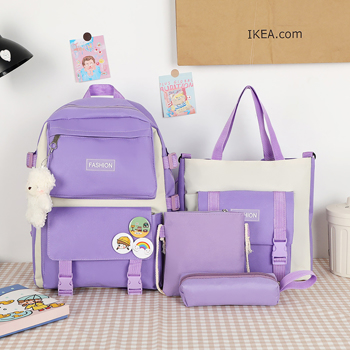Four piece backpack - purple