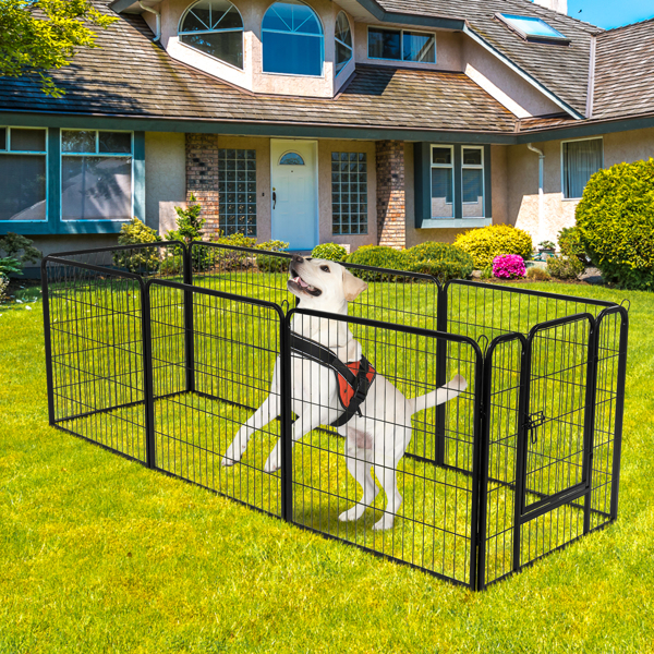 31.5" Dog Pet Playpen Heavy Duty Metal Exercise Fence Hammigrid 8 Panel