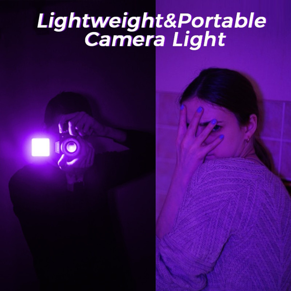 VL49 Mini Full Color RGB LED Video Light 2500K-9000K On Camera Fill Light Photography Lighting Pocket Live Tiktok Vlog Light lamp