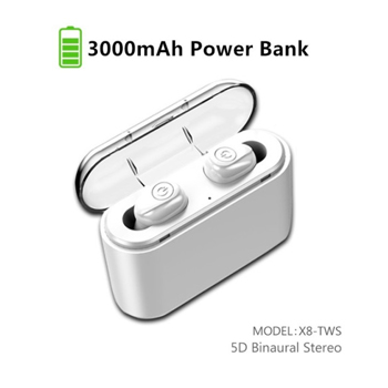 New Sports 5D Stereo Earbuds Built-in Mic With Charging Box X8 Bluetooth 5.0 Earphones Tws Wireless Bluetooth Handsfree Headset