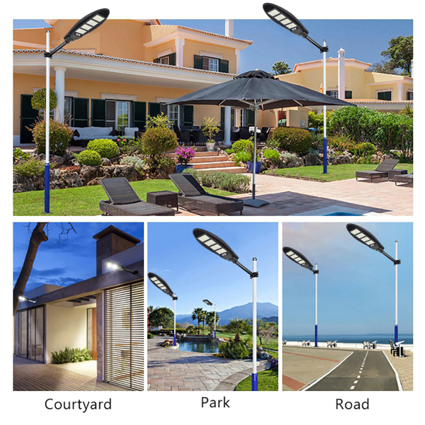 Commercial Solar Street Light LED IP67 Dusk-Dawn Road Lamp+Pole