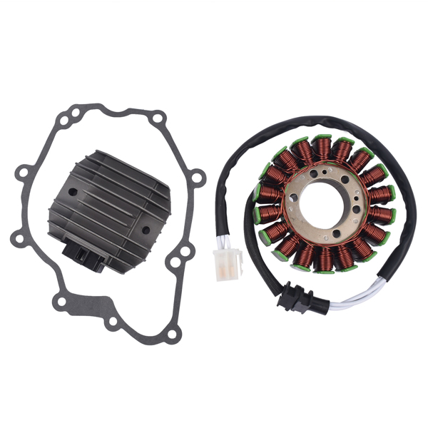定子和稳压整流器 Stator And Regulator Rectifier w/Gasket for Yamaha Street Bike Models YZF-R6 2003-2005-5