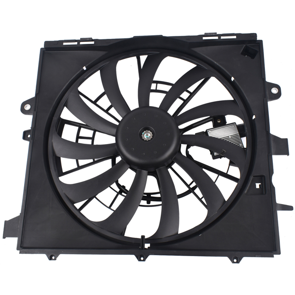 Radiator Cooling Fan 84001484, GM3115283 for 2013-2016 Cadillac ATS CTS Center (submodel: Base, Luxury, Performance, Premium) For Models With Standard Duty Cooling