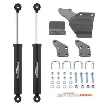 Dual Steering Stabilizers + Brackets Kit for Dodge Ram 2500 2014-2022