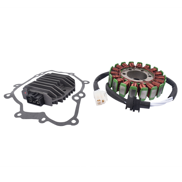 定子和稳压整流器 Stator And Regulator Rectifier w/Gasket for Yamaha Street Bike Models YZF-R6 2003-2005-4