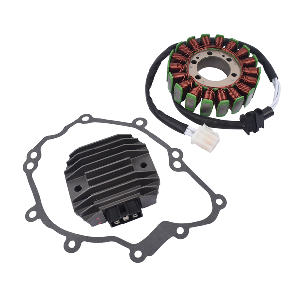 定子和稳压整流器 Stator And Regulator Rectifier w/Gasket for Yamaha Street Bike Models YZF-R6 2003-2005-2