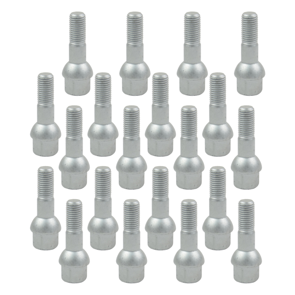 螺栓 20Pcs Wheel Lug Bolts Nuts M12 x 1.5 For Mercedes-Benz W202 W203 CL203 W124 W210 R170 R171 A1244000170 A2034010270-7