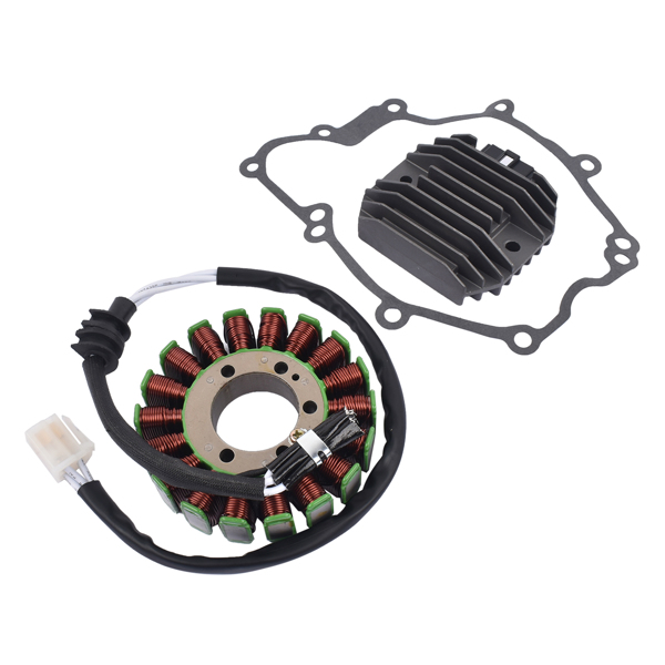 定子和稳压整流器 Stator And Regulator Rectifier w/Gasket for Yamaha Street Bike Models YZF-R6 2003-2005-3