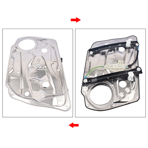玻璃升降器 Window Regulator Glass Front Passenger Right Side 2160280 For Mercedes C230 E250-7