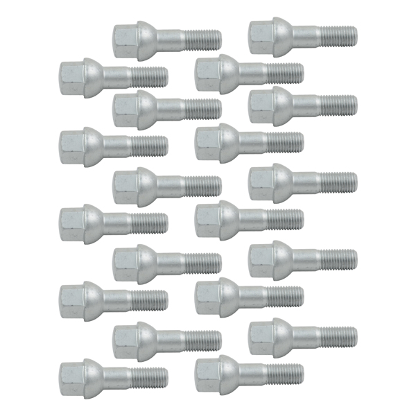 螺栓 20Pcs Wheel Lug Bolts Nuts M12 x 1.5 For Mercedes-Benz W202 W203 CL203 W124 W210 R170 R171 A1244000170 A2034010270-1