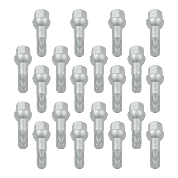 螺栓 20Pcs Wheel Lug Bolts Nuts M12 x 1.5 For Mercedes-Benz W202 W203 CL203 W124 W210 R170 R171 A1244000170 A2034010270-3