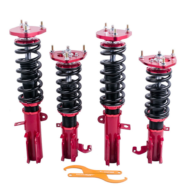 24-ways Adjustable Damper Coilovers for Toyota Corolla 88-99 E90 AE111 Coil Spring Shocks Kits