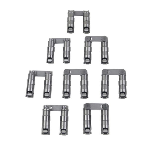 气门挺柱 Retro-Fit Hydraulic Roller Lifters Link Bar Small Block Fit for Chevy SBC 350 265 - 400 V8-6