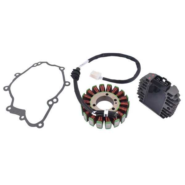 定子和稳压整流器 Stator And Regulator Rectifier w/Gasket for Yamaha Street Bike Models YZF-R6 2003-2005-9