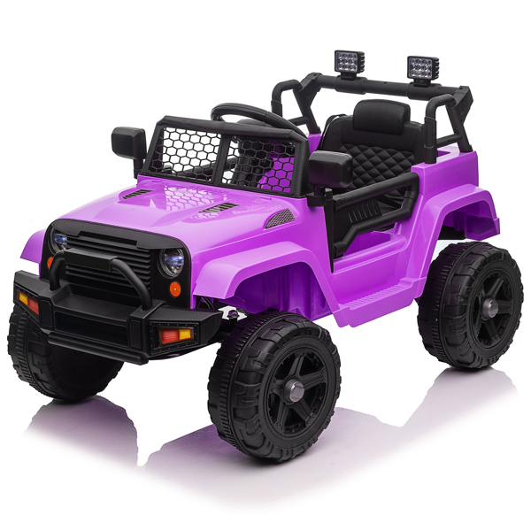 LEADZM Dual Drive 12V 4.5A.h with 2.4G Remote Control Jeep Purple