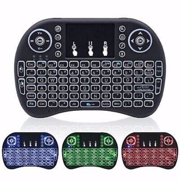 {Amazon禁售} Mini i8 Wireless Keyboard 2.4G with Touchpad for PC BACK LIGHT Kodi Media Box