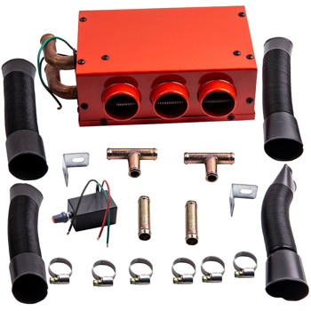Universal 3 Hole Car Truck Heater 80W 12V Car Defroster Demister Outlet Dia 41mm