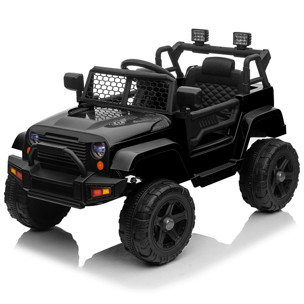 LEADZM Dual Drive 12V 4.5A.h with 2.4G Remote Control Jeep Black