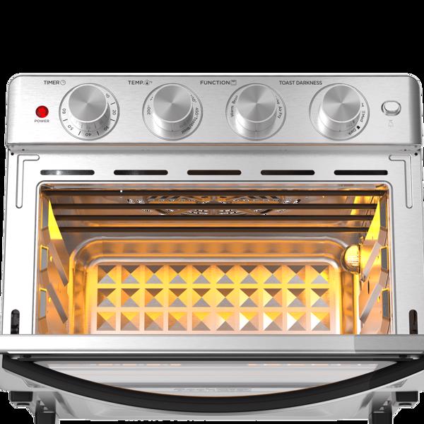 【周末无法发货，谨慎下单】Geek Chef Air Fryer, 6 Slice 26QT/26L Air Fryer Fry Oil-Free, Extra Large Toaster Oven Combo, Air Fryer Oven, Roast, Bake, Broil, Reheat, Convection Countertop Oven, Accessories Included,