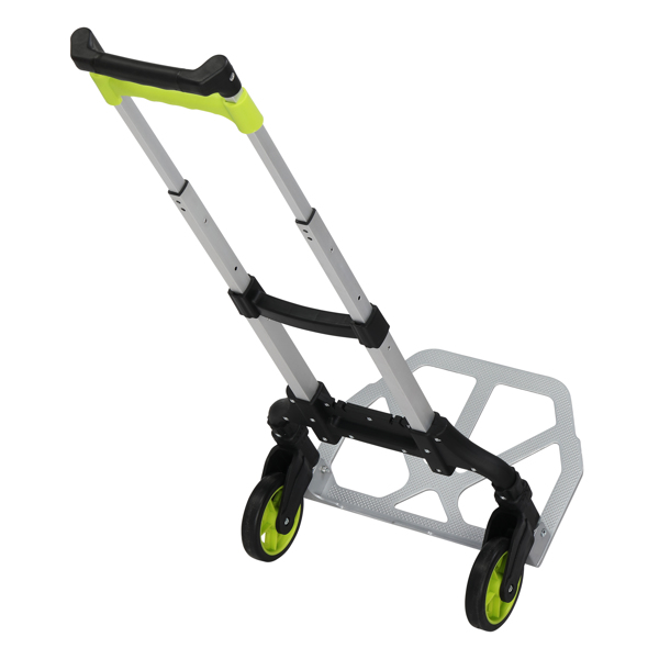 75kg foldable aluminum trolley black and green
