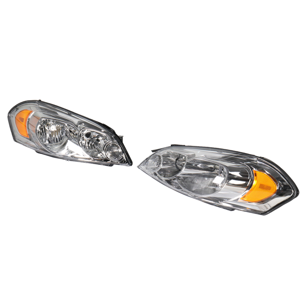 Fit Chevy 06-13 Impala 06-07 Monte Carlo Clear Headlights Headlamps Signal Lamps