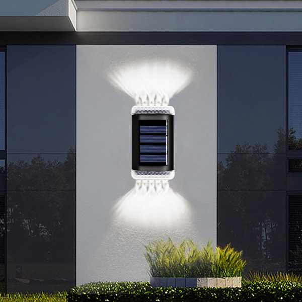 Super Bright Solar Powered LED Door Fence Wall Lights Outdoor Garden Yard Lamp