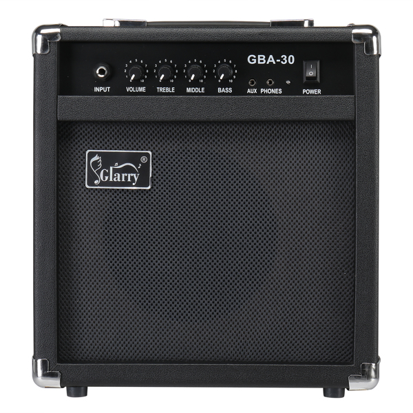 【Do Not Sell on Amazon】Glarry 30W GBA-30 Electric Bass Amplifier Black