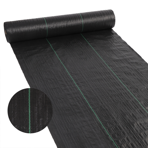  4*100ft Black Weeding Cloth Polyethylene Foldable