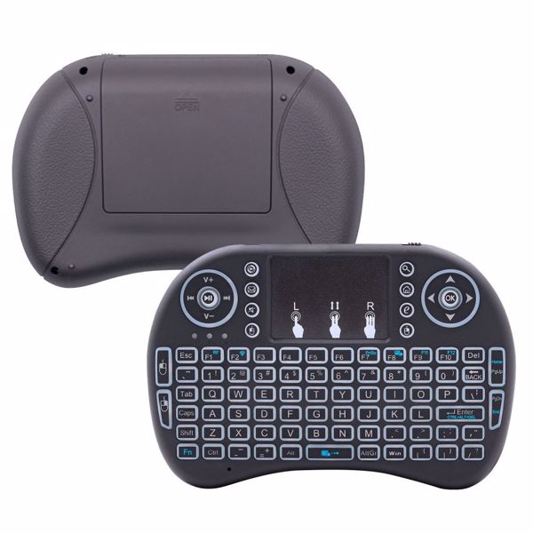 {Amazon禁售} Mini i8 Wireless Keyboard 2.4G with Touchpad for PC BACK LIGHT Kodi Media Box