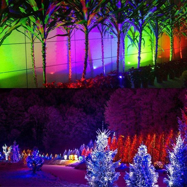 10W RGB LED COB Landscape Lamp Waterproof Garden Walkway Lawn Spike Spot Light
