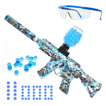 Splatter Ball Gun Gel Ball Blaster Toy Guns,Electric M416 with 11000 Non-Toxic,Eco-Friendly,Biodegradable Gellets,Outdoor Yard Activities Shooting Game(Mini)