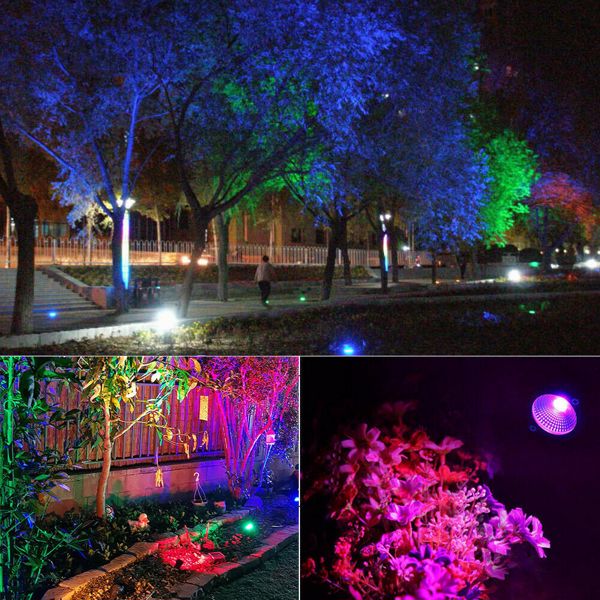 10W LED Wall Lights Landscape Spotlight Outdoor Lawn Yard Garden Lamp Waterproof