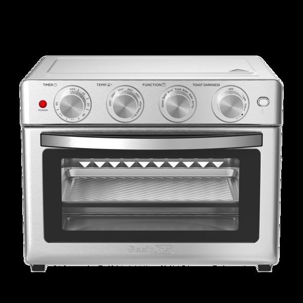 【周末无法发货，谨慎下单】Geek Chef Air Fryer, 6 Slice 26QT/26L Air Fryer Fry Oil-Free, Extra Large Toaster Oven Combo, Air Fryer Oven, Roast, Bake, Broil, Reheat, Convection Countertop Oven, Accessories Included,