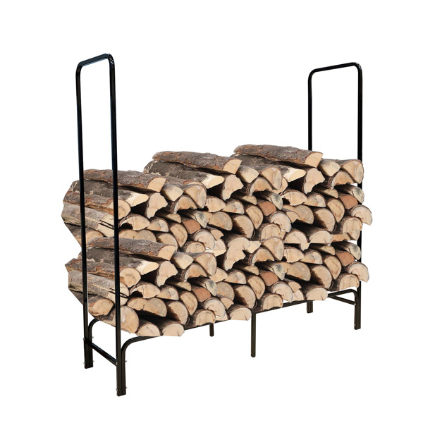 Firewood storage rack with cover with water-proof cover Log Rack, Waterproof Wood Pile Cover, Firewood Log Rack Cover, Oxford Heavy Duty Outdoor, All-Weather Protection for Fire Wood Storage (4 ft)