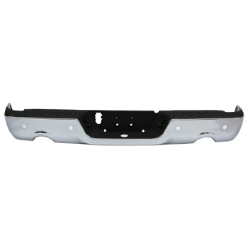 Pickup Rear Bumper  Dodge Ram 1500 2010-2012-Silver/Steel/Hole/With Dual Vents