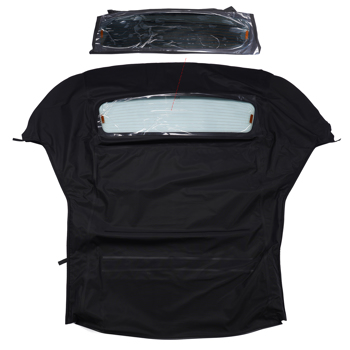 Convertible Soft Top w/Heated Glass Window for Ford Mustang 2005-2014 Black, Sailcloth 00422-94 MPDY2635 10-11-MUS-023