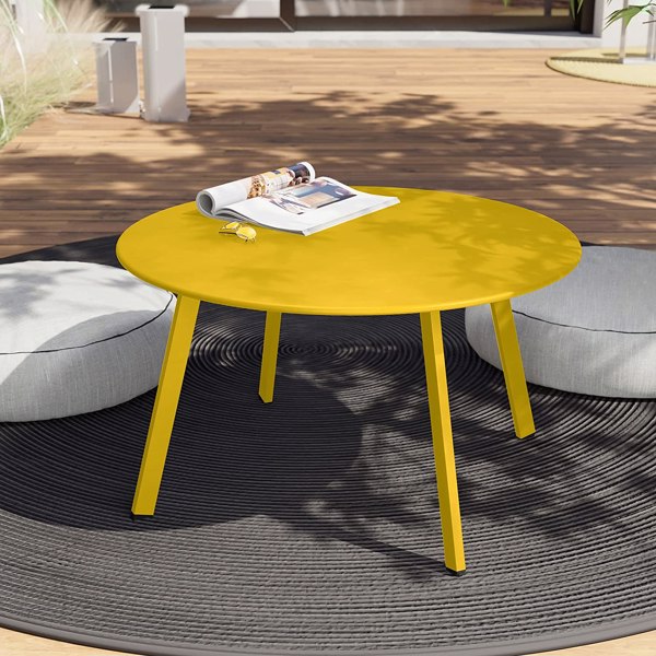 Round Coffee Table Patio Side Table