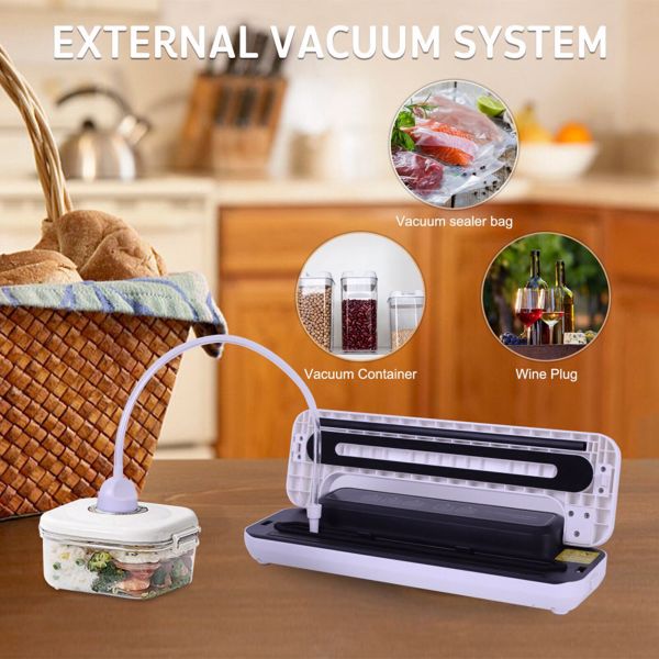 Automatic Food Vacuum Sealing Machine Household Preservation Sealer +Sealing Bag