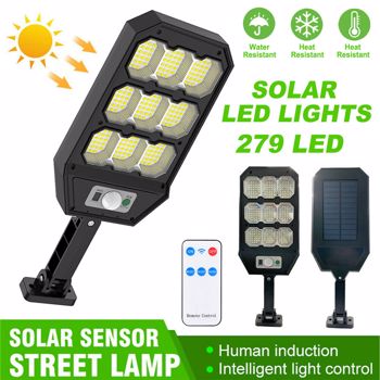 LED Solar Street Lights Outdoor Motion Sensor Garden Security Wall Lamp