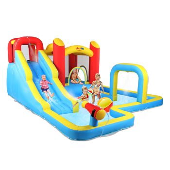 420D 840D Oxford Cloth Slide Pool Trampoline Red Yellow Blue Inflatable Castle