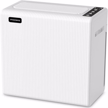 Air Purifiers for Home Large Room, MOOKA H13 True HEPA Filter Air Cleaner, 100% Ozone Free Quiet Air Cleaner for Home, Bedroom and Office, E-300L White