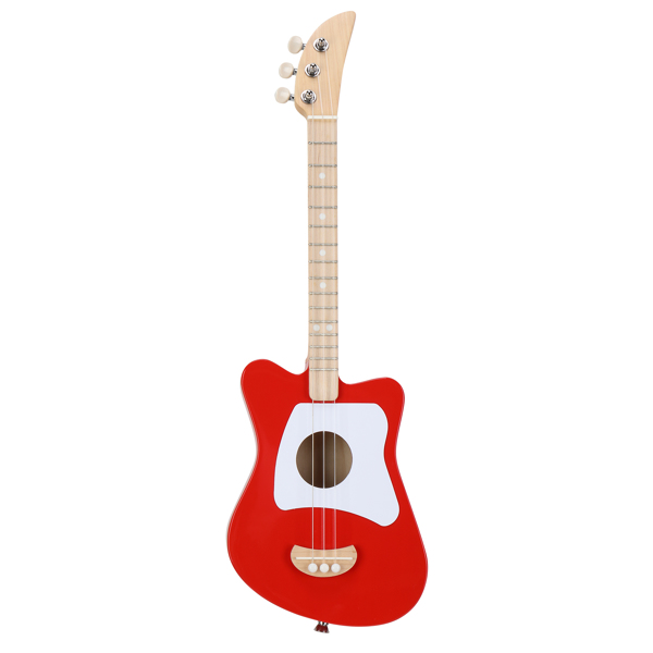 Mini 3 String  Basswood Acoustic Guitar Red
