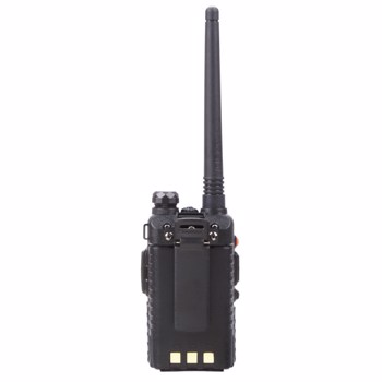 1.5" LCD 5W 144~146MHz / 430~440MHz Dual Band Walkie Talkie with 1-LED Flashlight Black