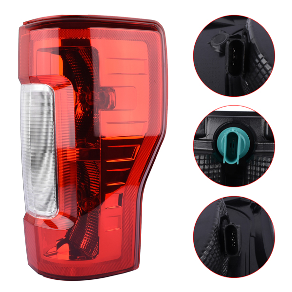Tail Light Rear Lamp Right Passenger For Ford F-250 F-350 Super Duty 2017-2019 [w/o Blind Spot w/o LED] HC3Z13404D HC3Z13404F HC3Z13404FCP FO2801256