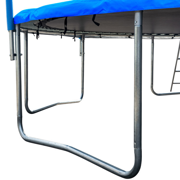 16FT TRAMPOLINE( BLUE ) WITH ENCLOSURE NET AND LADDER-METAL