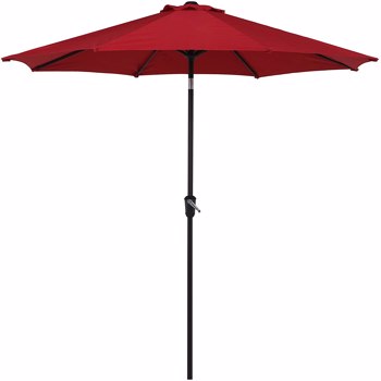Patio Outdoor Market Umbrella with Aluminum Auto Tilt and Crank