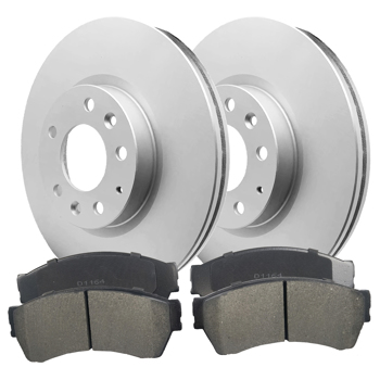 Front Brake Rotors and Ceramic Pads For Ford Fusion MKZ Zephyr Mazda 6 Milan