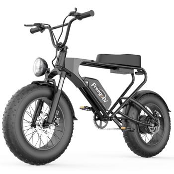 2023 Off Road Mountain Electric Bike 20\\'\\' Fat tires 1200W Powerful Motor （2 Version :orange seat /black seat, Random delivery)
