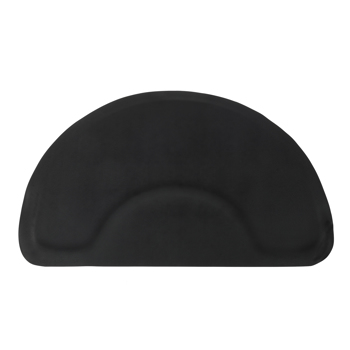 3′x 4.5′x 1/2\\" Beauty Salon Semicircle Anti-fatigue Salon Mat (Round Outside And Round Inside) Black