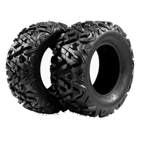 Complete Set of 4 All Terrain ATV UTV Tires 25x8-12 Front & 25x10-12 Rear 6PR Tubeless